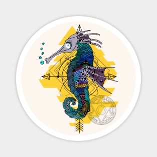 Tribal Seahorse Ocean Lover Magnet